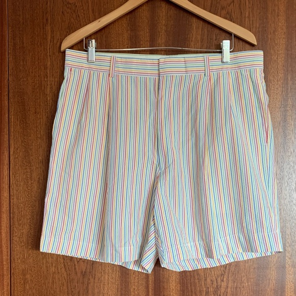 Haspel Striped Multicolor Men's Shorts - Picture 1 of 8